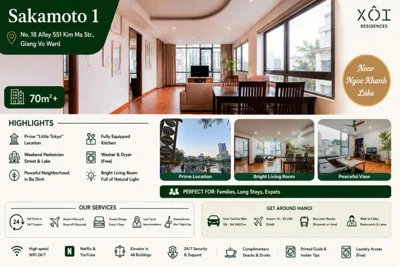 XÔI Sakamoto Suites Kim Ma – Foto’s 2